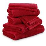 Handtuch-Set von Möve, in der Farbe Rot, aus Baumwolle, andere Perspektive, Vorschaubild