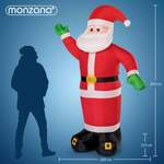 Weihnachtsmann von monzana®, Mehrfarbig, aus Polyester, andere Perspektive, Vorschaubild