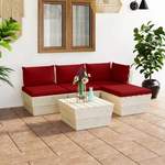 4-Sitzer Lounge-Set der Marke Alpen Home