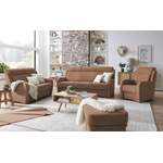 2/3-Sitzer Sofa von VILLA BECK, in der Farbe Braun, aus Flachgewebe, andere Perspektive, Vorschaubild