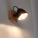 Deckenlampe von JUST LIGHT, in der Farbe Schwarz, aus Holz, andere Perspektive, Vorschaubild
