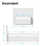 Boxspringbett von loftscape, in der Farbe Weiss, aus Kunstleder, andere Perspektive, Vorschaubild