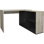 Schreibtisch von FMD, in der Farbe Braun, aus Holz, andere Perspektive, Vorschaubild