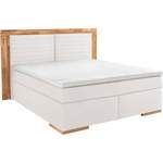 Boxspringbett von PLACES OF STYLE, in der Farbe Weiss, aus Eiche, andere Perspektive, Vorschaubild