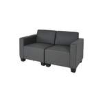 2/3-Sitzer Sofa von MCW, in der Farbe Grau, aus Polyurethan, andere Perspektive, Vorschaubild