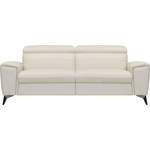 2/3-Sitzer Sofa von PLACES OF STYLE, in der Farbe Beige, aus Leder, andere Perspektive, Vorschaubild