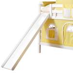 Kinderhochbett von Massivio, in der Farbe Weiss, aus Massivholz, andere Perspektive, Vorschaubild