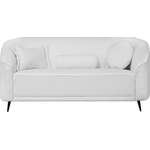 2/3-Sitzer Sofa von Leonique, in der Farbe Weiss, aus Bouclé, andere Perspektive, Vorschaubild