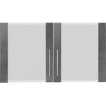 Küchen-Hängeschrank, in der Farbe Grau, aus Edelstahl, andere Perspektive, Vorschaubild