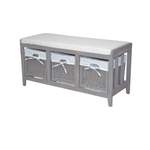 Sitzbank von Möbel direkt online, in der Farbe Grau, aus Massivholz, Vorschaubild