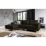 Ecksofa von Stylefy, in der Farbe Braun, aus Velours, andere Perspektive, Vorschaubild