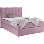 Boxspringbett von INOSIGN, in der Farbe Rosa, aus Strukturstoff, andere Perspektive, Vorschaubild