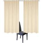 Vorhang von Home Basics, in der Farbe Beige, aus Polyester, andere Perspektive, Vorschaubild