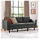 2/3-Sitzer Sofa von Yaheetech, in der Farbe Grau, aus Kunststoff, andere Perspektive, Vorschaubild
