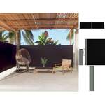 Balkonsichtschutz von VIDAXL, in der Farbe Schwarz, aus Stoff, andere Perspektive, Vorschaubild