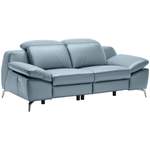2/3-Sitzer Sofa von Celina Home, in der Farbe Blau, aus Leder, andere Perspektive, Vorschaubild
