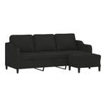 2/3-Sitzer Sofa von vidaXL, in der Farbe Schwarz, aus Sperrholz, andere Perspektive, Vorschaubild