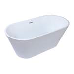 Freistehende Badewanne von Shower & Design, in der Farbe Weiss, aus Kunststoff, andere Perspektive, Vorschaubild