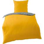 Wendebettwäsche von BIERBAUM, in der Farbe Gelb, aus Baumwolle, andere Perspektive, Vorschaubild