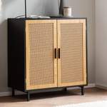 Sideboard von FineBuy, in der Farbe Schwarz, aus Polyrattan, andere Perspektive, Vorschaubild