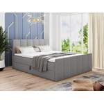 Boxspringbett von Sofnet, in der Farbe Grau, aus Webstoff, andere Perspektive, Vorschaubild