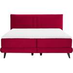 Boxspringbett von PLACES OF STYLE, in der Farbe Rot, andere Perspektive, Vorschaubild