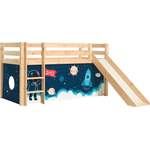 Kinderhochbett von vipack, in der Farbe Beige, aus Massivholz, andere Perspektive, Vorschaubild