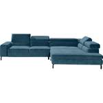 Ecksofa von GALLERY M branded by Musterring, in der Farbe Grau, aus Velours, andere Perspektive, Vorschaubild