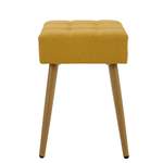 Sitzhocker von Möbel4Life, in der Farbe Gelb, aus Webstoff, andere Perspektive, Vorschaubild