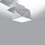 Deckenlampe von SOLLUX lighting, in der Farbe Silber, aus Pvc, andere Perspektive, Vorschaubild