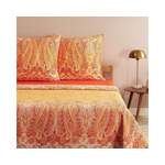 Bettwäsche-Garnitur von Bassetti, in der Farbe Orange, aus Satin, andere Perspektive, Vorschaubild
