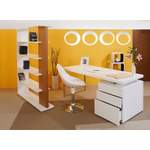 Schreibtisch von SalesFever®, in der Farbe Weiss, aus Holzwerkstoff, andere Perspektive, Vorschaubild