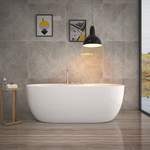 Freistehende Badewanne von Home Deluxe, in der Farbe Weiss, aus Acryl, andere Perspektive, Vorschaubild