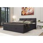 Boxspringbett von Stylefy, in der Farbe Grau, aus Webstoff, andere Perspektive, Vorschaubild