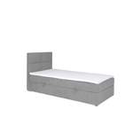 Boxspringbett von Stylefy, in der Farbe Weiss, aus Kunstleder, andere Perspektive, Vorschaubild