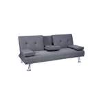 2/3-Sitzer Sofa von MCW, in der Farbe Grau, aus Polyester, andere Perspektive, Vorschaubild