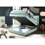 Boxspringbett von loftscape, in der Farbe Grün, aus Webstoff, andere Perspektive, Vorschaubild