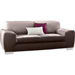 2/3-Sitzer Sofa von DOMO collection, in der Farbe Grau, aus Holzwerkstoff, andere Perspektive, Vorschaubild
