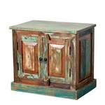 Badmöbel-Set von Möbel Exclusive, in der Farbe Braun, aus Recyclingholz, andere Perspektive, Vorschaubild