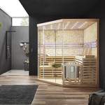 Sauna-Kabine von Home Deluxe, in der Farbe Beige, aus Sicherheitsglas, andere Perspektive, Vorschaubild