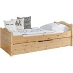 Funktionsbett von TICAA, in der Farbe Beige, aus Massivholz, andere Perspektive, Vorschaubild