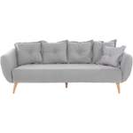 2/3-Sitzer Sofa von home affaire, in der Farbe Grau, aus Holzwerkstoff, andere Perspektive, Vorschaubild
