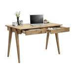 Schreibtisch von home24, in der Farbe Braun, aus Holz, andere Perspektive, Vorschaubild