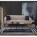 2/3-Sitzer Sofa von JVmoebel, in der Farbe Beige, aus Samt, andere Perspektive, Vorschaubild