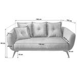 2/3-Sitzer Sofa von Livetastic, in der Farbe Gelb, aus Textil, andere Perspektive, Vorschaubild