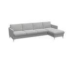 Ecksofa von FLEXLUX, in der Farbe Grau, andere Perspektive, Vorschaubild