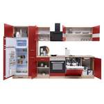 Küchenzeile von Respekta, in der Farbe Rot, aus Holzwerkstoff, andere Perspektive, Vorschaubild