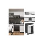 Küchenzeile von Vicco, in der Farbe Grau, Vorschaubild