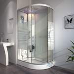 Dusch von Home Deluxe, in der Farbe Weiss, aus Sicherheitsglas, andere Perspektive, Vorschaubild