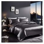 Bettwäsche-Garnitur von Cozyor, in der Farbe Grau, aus Satin, andere Perspektive, Vorschaubild